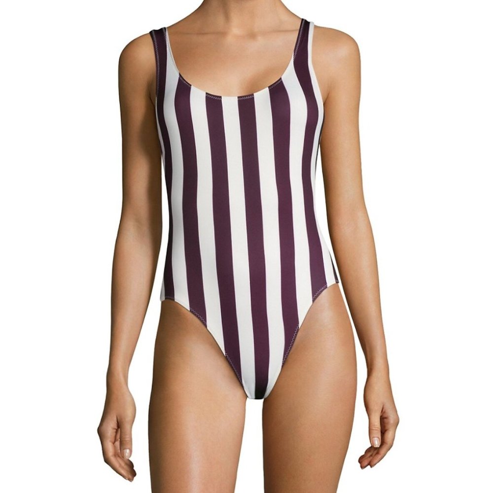 Solid & Striped Anne-Marie Stripe Small Bordeaux